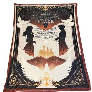 FairyLoot Blood & Honey Serpent & Dove Fleece Blanket Shelby Mahurin Noverantale